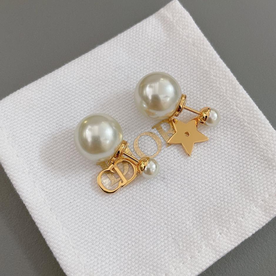 réplica,joyas,joyería,1:1,replica,fake,lujo,barato réplica,joyas,joyería,1:1,replica,fake,lujo,barato Pendientes Dior con estrella izquierda y derecha
