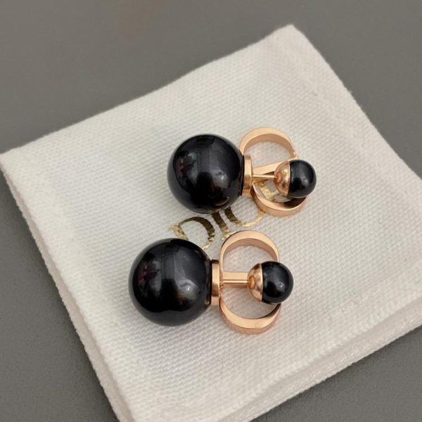 réplica,joyas,joyería,1:1,replica,fake,lujo,barato Pendientes Dior de cuentas negras