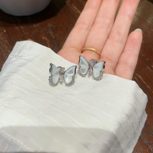 réplica,joyas,joyería,1:1,replica,fake,lujo,barato Pendientes de perlas asimétricos