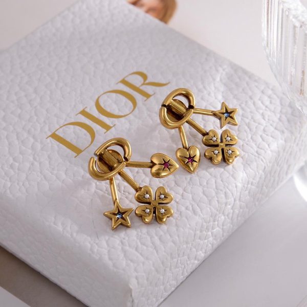 réplica,joyas,joyería,1:1,replica,fake,lujo,barato Pendientes con letras Dior