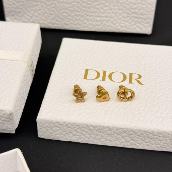 réplica,joyas,joyería,1:1,replica,fake,lujo,barato Aretes de perlas Love Dior