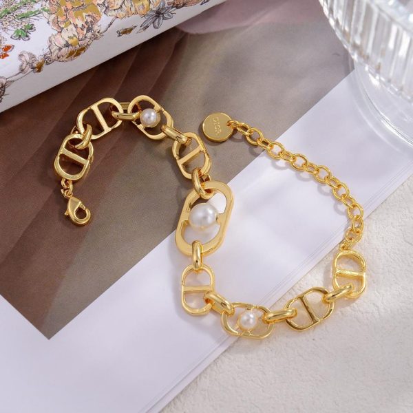 réplica,joyas,joyería,1:1,replica,fake,lujo,barato Collar Dior con letras nuevas.