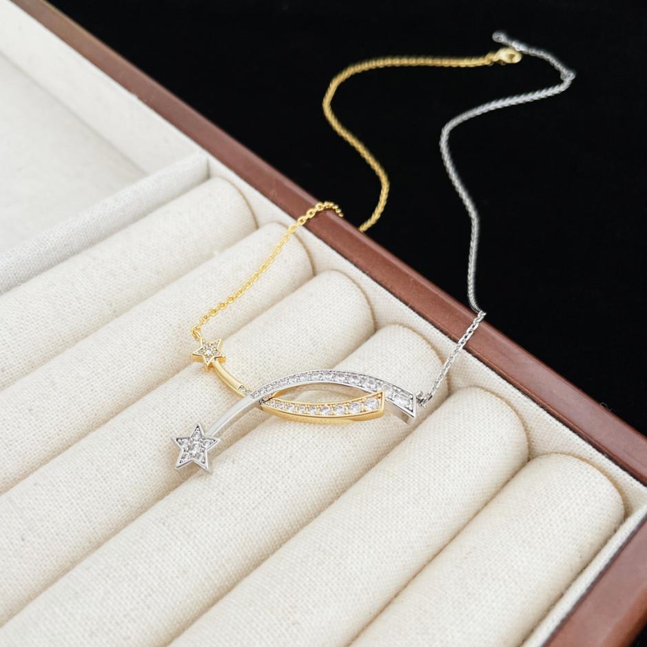 réplica,joyas,joyería,1:1,replica,fake,lujo,barato Collar de cometa bicolor Chanel