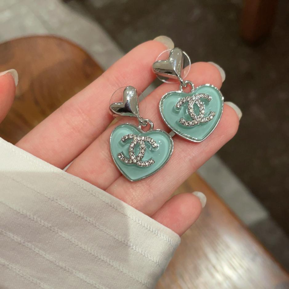 réplica,joyas,joyería,1:1,replica,fake,lujo,barato Pendientes Chanel doble C