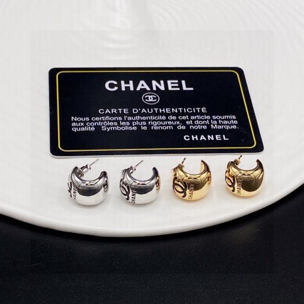 réplica,joyas,joyería,1:1,replica,fake,lujo,barato Pendientes Chanel doble C
