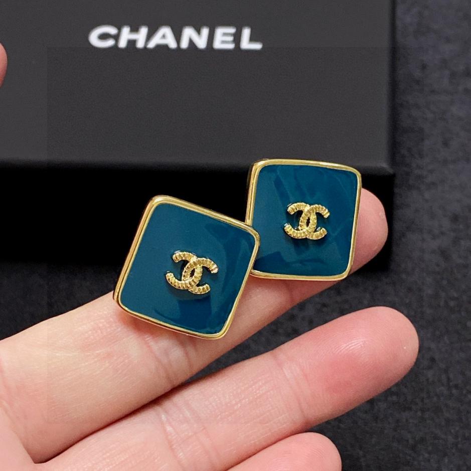 réplica,joyas,joyería,1:1,replica,fake,lujo,barato Pendientes Chanel doble C