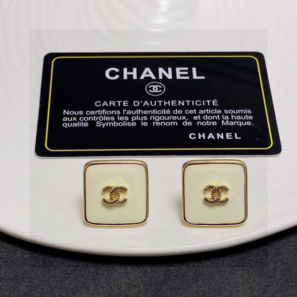 réplica,joyas,joyería,1:1,replica,fake,lujo,barato Pendientes Chanel doble C