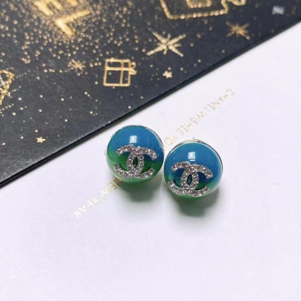 réplica,joyas,joyería,1:1,replica,fake,lujo,barato Pendientes Chanel doble C