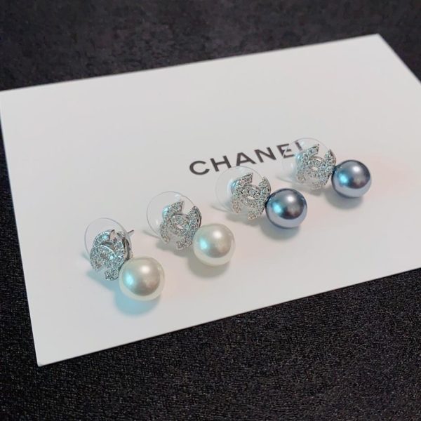 réplica,joyas,joyería,1:1,replica,fake,lujo,barato Chanel doble C diamante negro