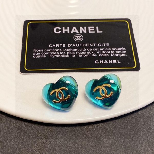 réplica,joyas,joyería,1:1,replica,fake,lujo,barato Pendientes Chanel letra doble C