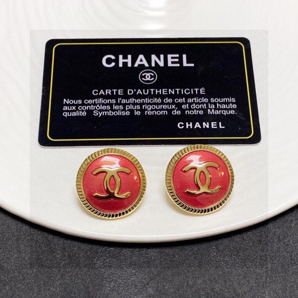 réplica,joyas,joyería,1:1,replica,fake,lujo,barato Pendientes Chanel letra doble C