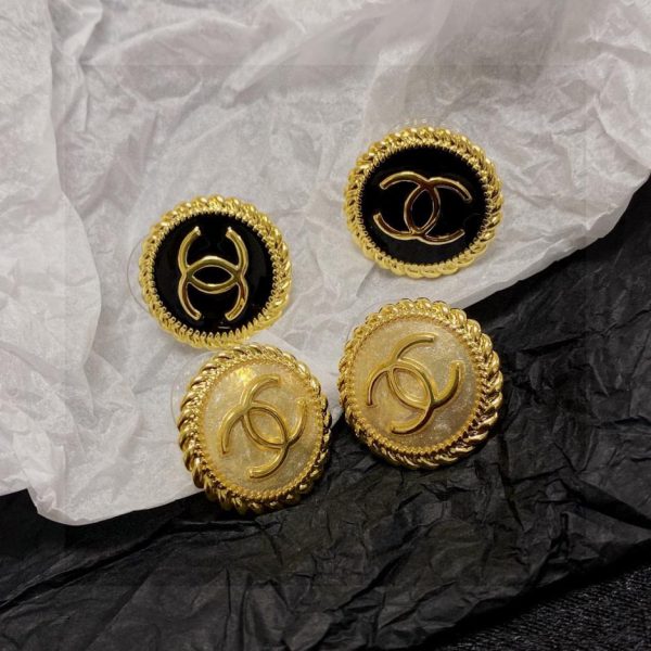 réplica,joyas,joyería,1:1,replica,fake,lujo,barato Pendientes con letras Chanel