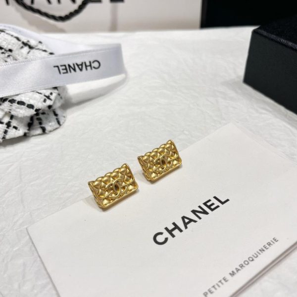 réplica,joyas,joyería,1:1,replica,fake,lujo,barato Pendientes Chanel doble C