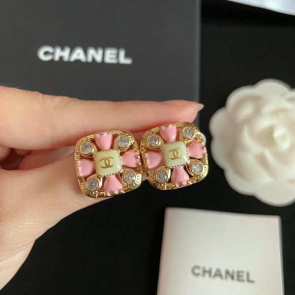 réplica,joyas,joyería,1:1,replica,fake,lujo,barato Pendientes Chanel doble C