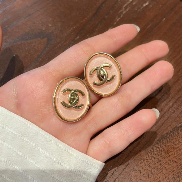 réplica,joyas,joyería,1:1,replica,fake,lujo,barato Pendientes Chanel doble C