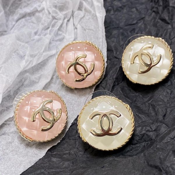 réplica,joyas,joyería,1:1,replica,fake,lujo,barato Pendientes Chanel doble C