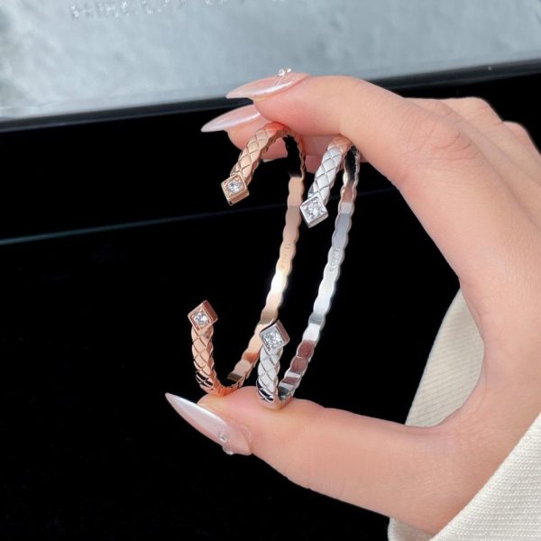 réplica,joyas,joyería,1:1,replica,fake,lujo,barato Pulsera Chanel Coco aplastada