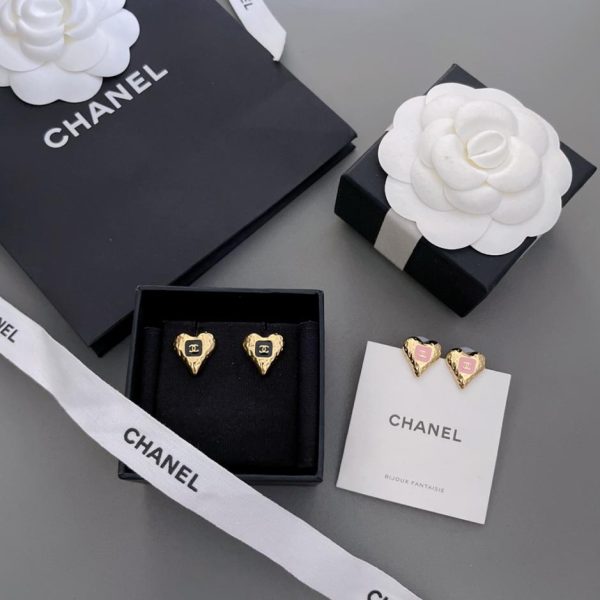réplica,joyas,joyería,1:1,replica,fake,lujo,barato Pendientes de amor pequeños vintage fragantes de Chanel
