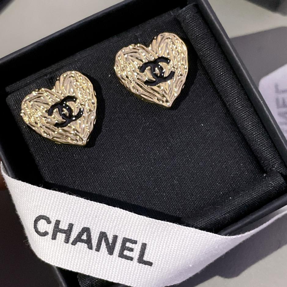 réplica,joyas,joyería,1:1,replica,fake,lujo,barato réplica,joyas,joyería,1:1,replica,fake,lujo,barato Pendientes de amor de oro fragantes de Chanel