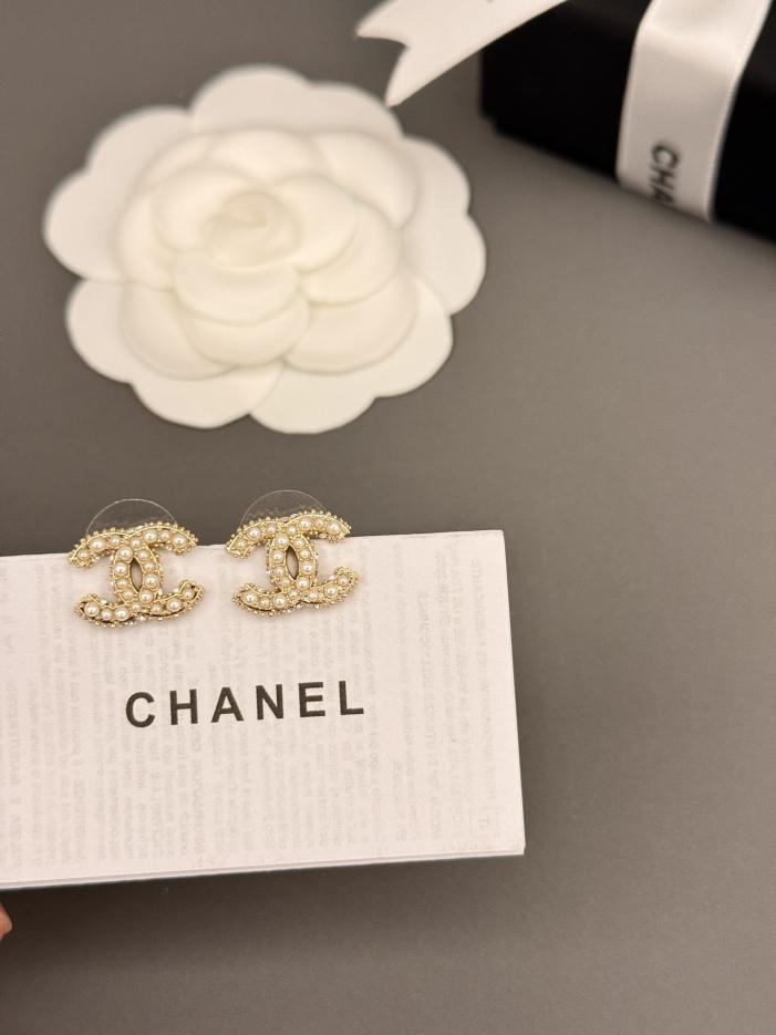 réplica,joyas,joyería,1:1,replica,fake,lujo,barato réplica,joyas,joyería,1:1,replica,fake,lujo,barato Pendientes de cuentas Chanel tamaño doble C