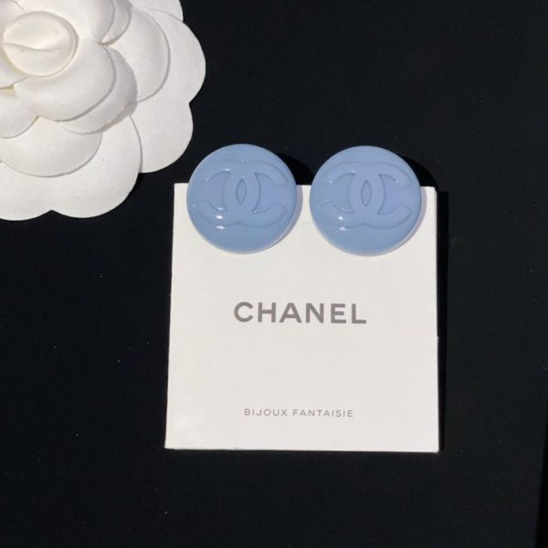 réplica,joyas,joyería,1:1,replica,fake,lujo,barato Pendientes de pastel azul fragantes de Chanel