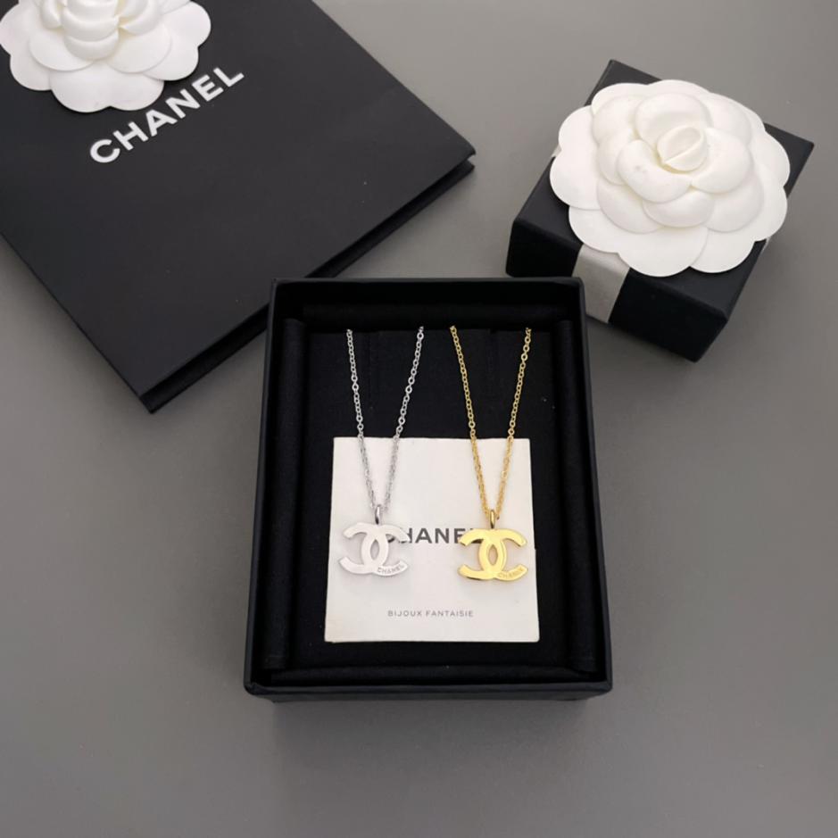 réplica,joyas,joyería,1:1,replica,fake,lujo,barato réplica,joyas,joyería,1:1,replica,fake,lujo,barato Collar c fragante de oro y plata Chanel