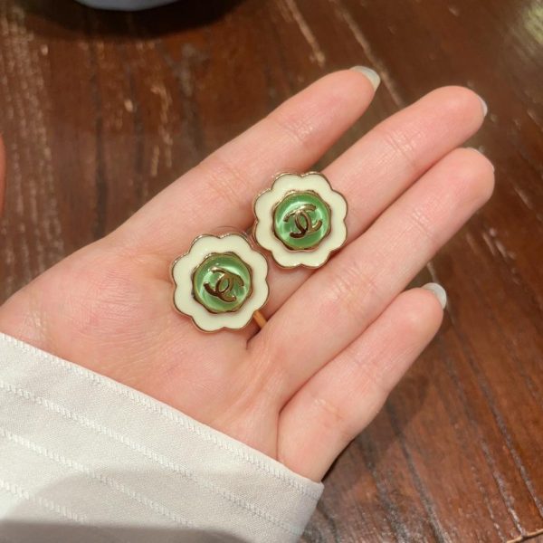 réplica,joyas,joyería,1:1,replica,fake,lujo,barato Pendientes Chanel doble C