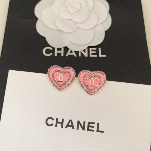 réplica,joyas,joyería,1:1,replica,fake,lujo,barato Pendientes de amor rosa Chanel