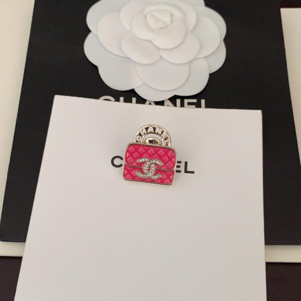 réplica,joyas,joyería,1:1,replica,fake,lujo,barato Broche de bolso rosa Chanel