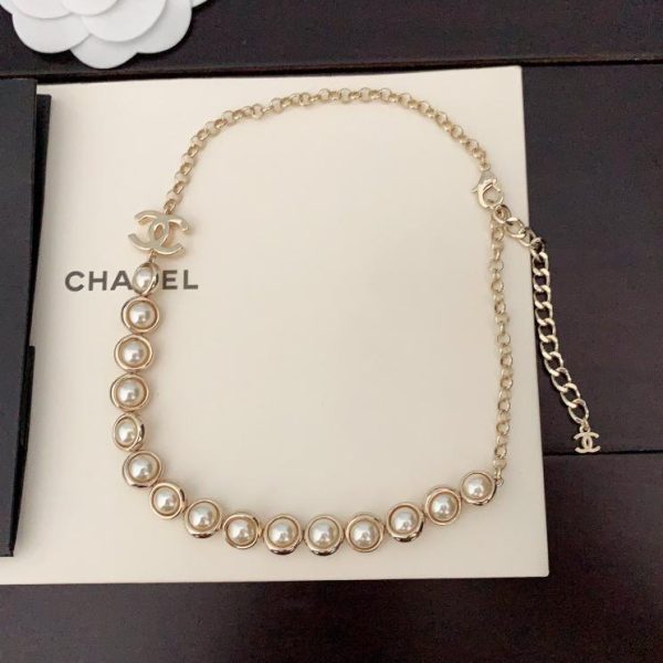 réplica,joyas,joyería,1:1,replica,fake,lujo,barato Ganchos para la oreja de perlas redondas Chanel
