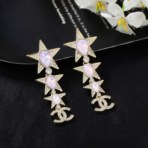 réplica,joyas,joyería,1:1,replica,fake,lujo,barato Pendientes estrella Chanel