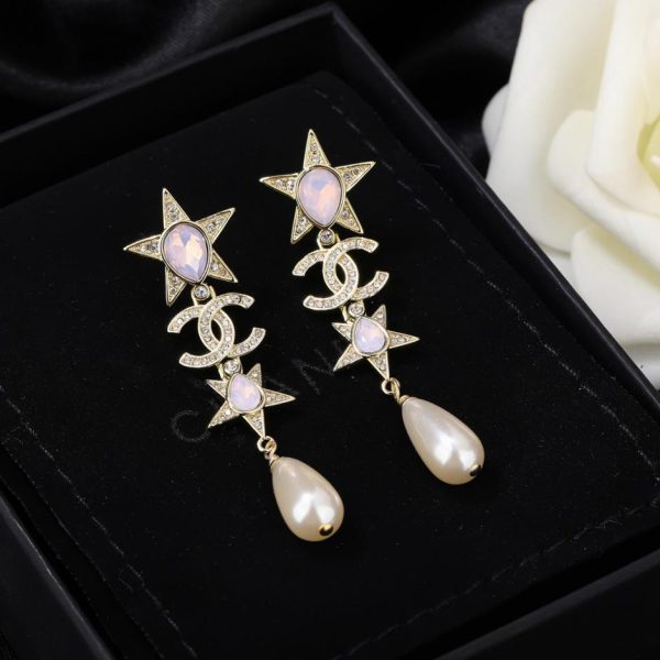 réplica,joyas,joyería,1:1,replica,fake,lujo,barato Pendientes estrella Chanel