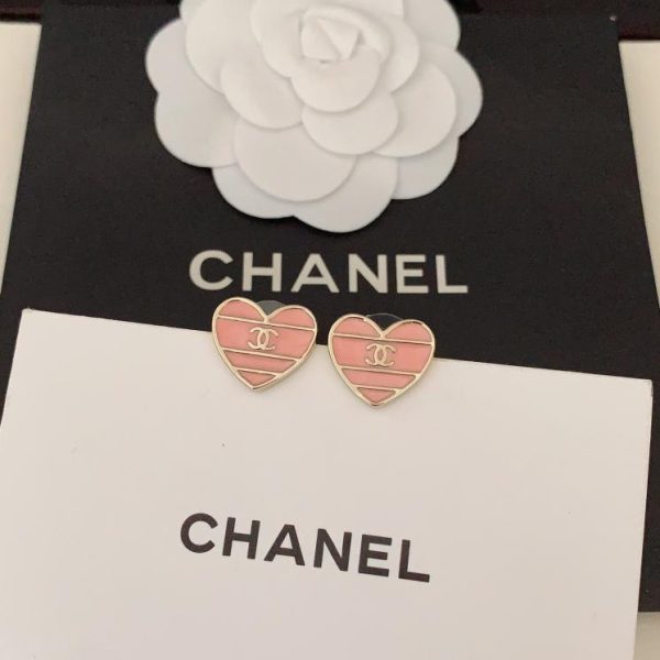 réplica,joyas,joyería,1:1,replica,fake,lujo,barato Pendientes de amor rosa Chanel