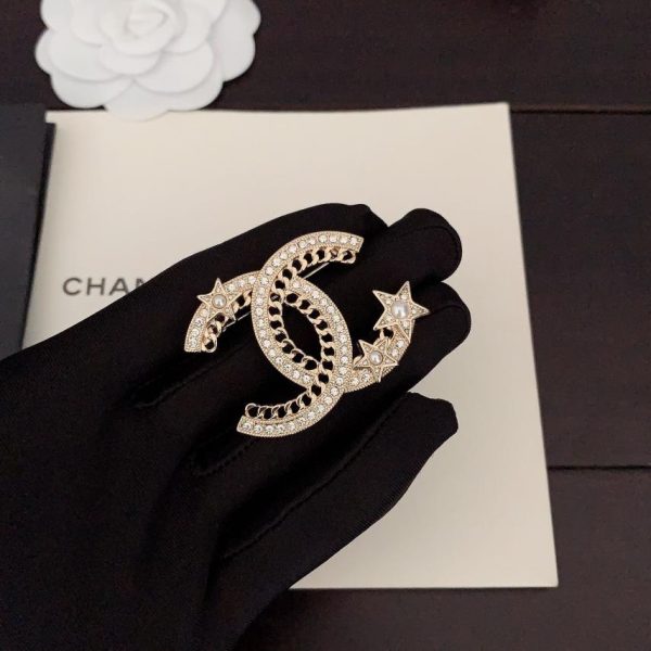 réplica,joyas,joyería,1:1,replica,fake,lujo,barato Pendientes Chanel estrella de cinco puntas cc