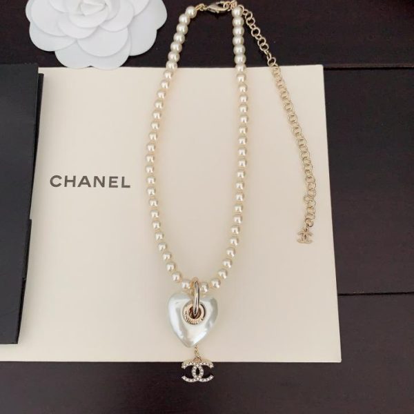 réplica,joyas,joyería,1:1,replica,fake,lujo,barato Pendientes de amor de perlas blancas Chanel