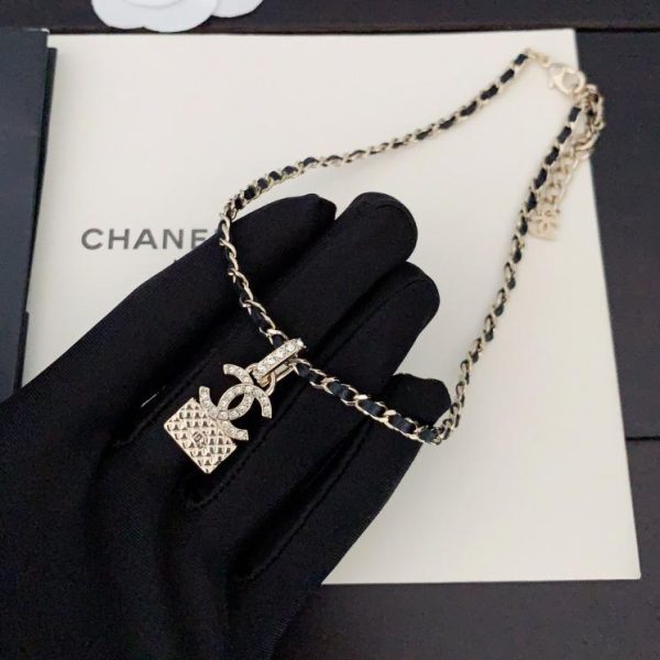 réplica,joyas,joyería,1:1,replica,fake,lujo,barato Collar Chanel hueco cc