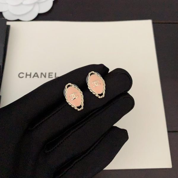 réplica,joyas,joyería,1:1,replica,fake,lujo,barato Pendientes Chanel rosa