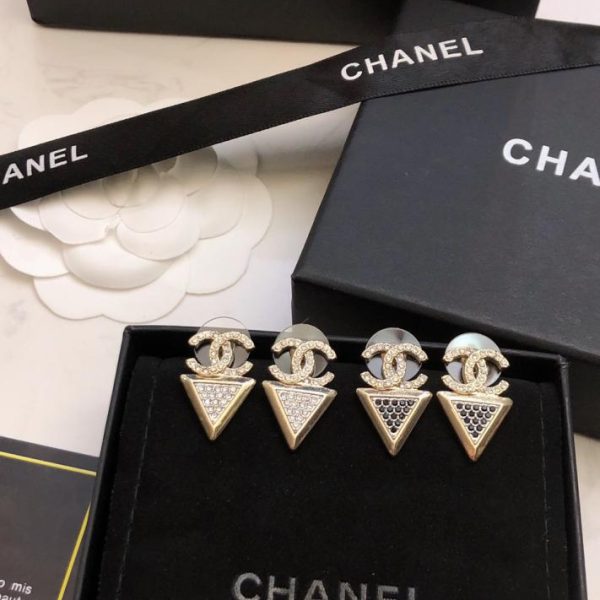 réplica,joyas,joyería,1:1,replica,fake,lujo,barato Pendientes triangulares Chanel
