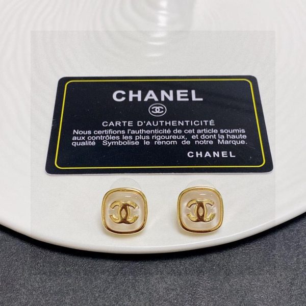 réplica,joyas,joyería,1:1,replica,fake,lujo,barato Pendientes Chanel doble C