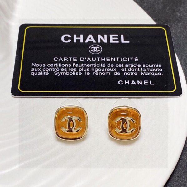 réplica,joyas,joyería,1:1,replica,fake,lujo,barato Pendientes Chanel doble C