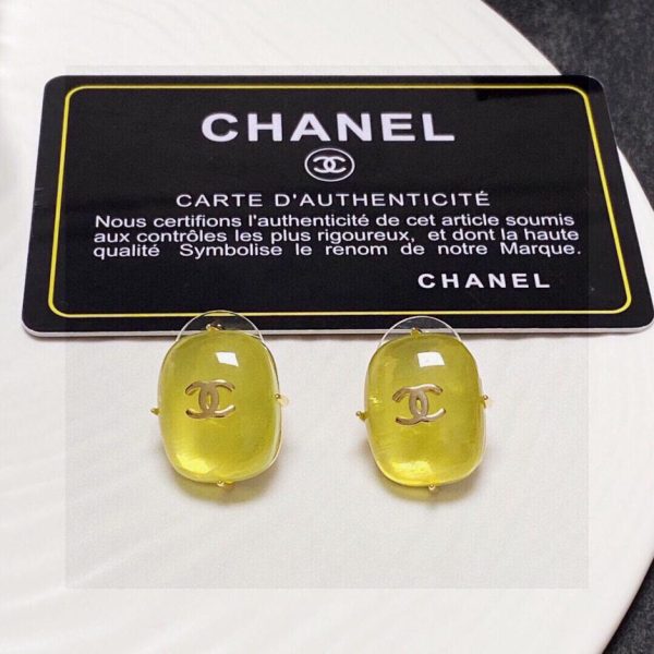 réplica,joyas,joyería,1:1,replica,fake,lujo,barato Pendientes Chanel doble C