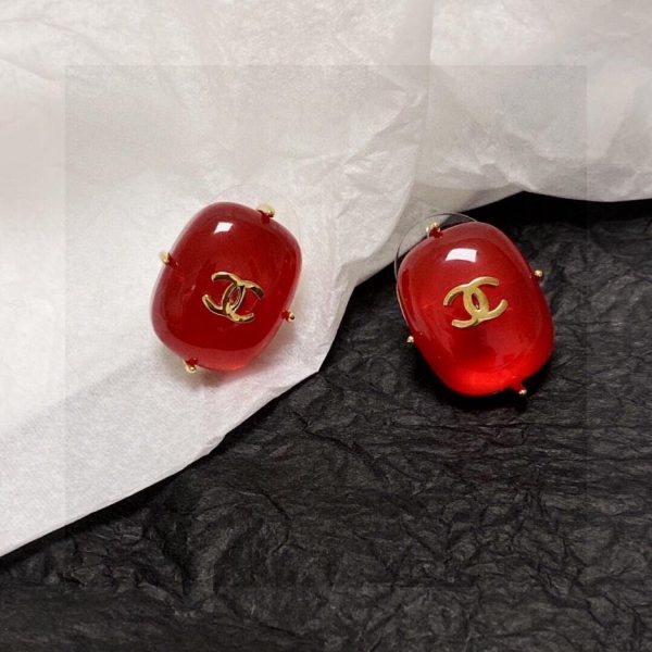 réplica,joyas,joyería,1:1,replica,fake,lujo,barato Pendientes Chanel doble C