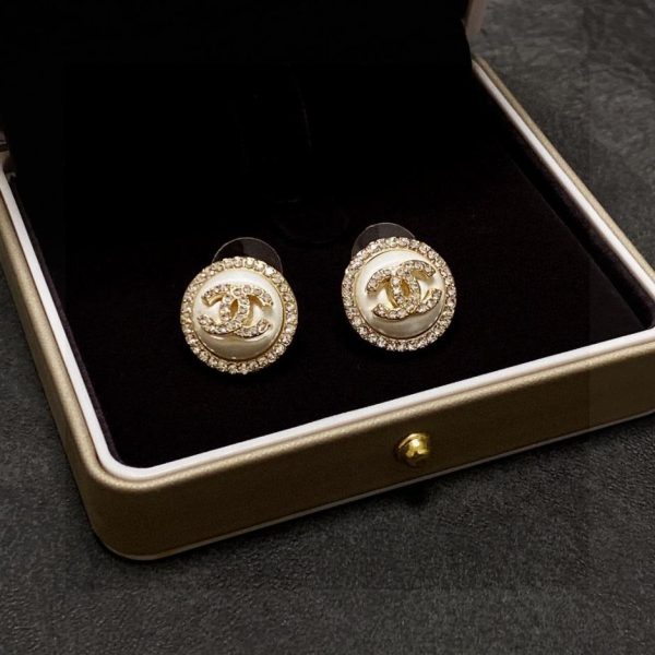 réplica,joyas,joyería,1:1,replica,fake,lujo,barato Pendientes Chanel doble C