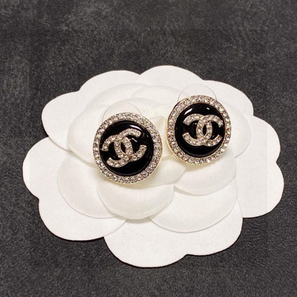 réplica,joyas,joyería,1:1,replica,fake,lujo,barato Pendientes Chanel doble C