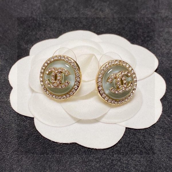 réplica,joyas,joyería,1:1,replica,fake,lujo,barato Pendientes Chanel doble C