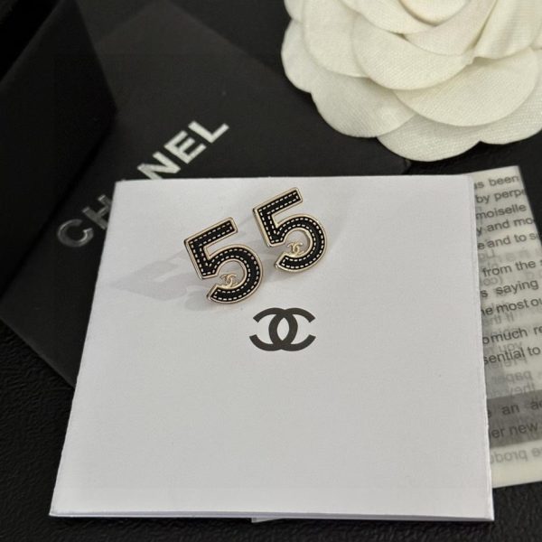 réplica,joyas,joyería,1:1,replica,fake,lujo,barato Pendientes Chanel doble C