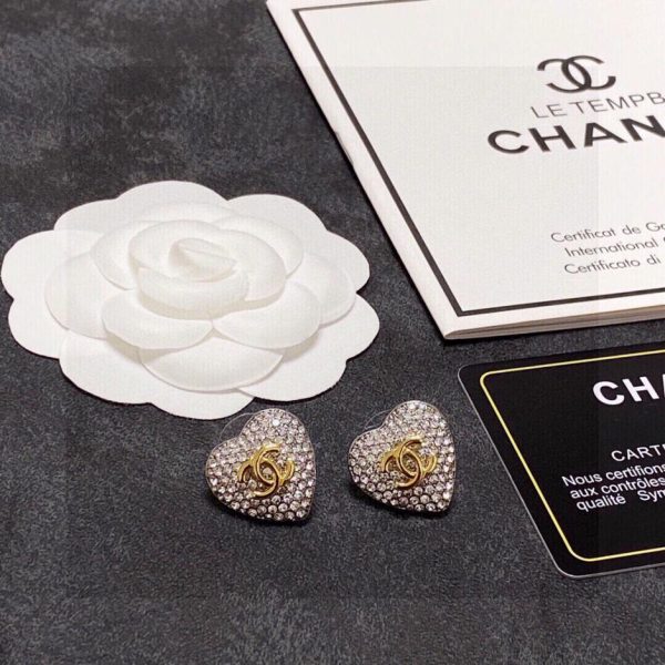 réplica,joyas,joyería,1:1,replica,fake,lujo,barato Pendientes de amor de diamantes Chanel