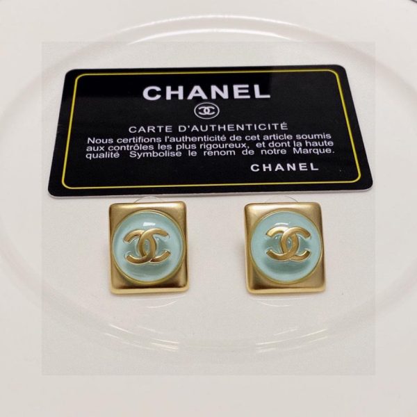 réplica,joyas,joyería,1:1,replica,fake,lujo,barato Pendientes Chanel doble C
