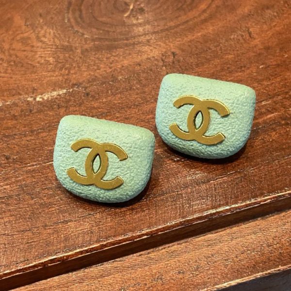 réplica,joyas,joyería,1:1,replica,fake,lujo,barato Pendientes Chanel doble C