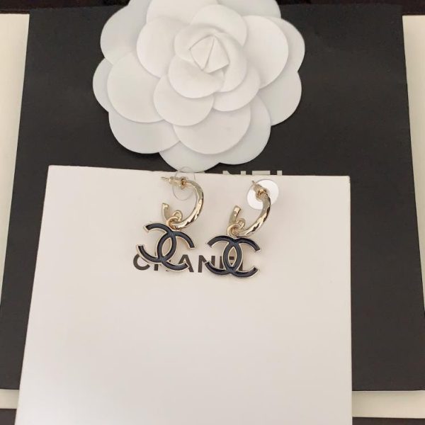 réplica,joyas,joyería,1:1,replica,fake,lujo,barato Ganchos para la oreja Chanel cc